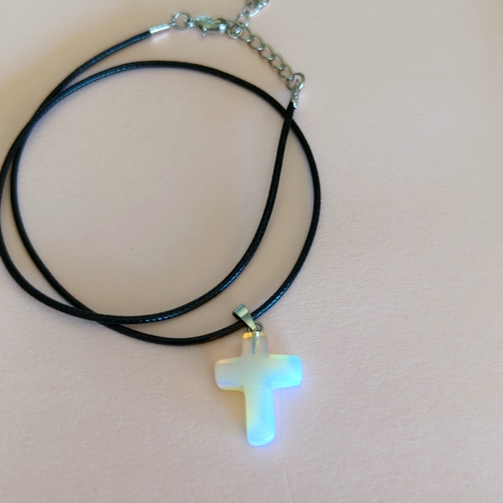 Opalite cross